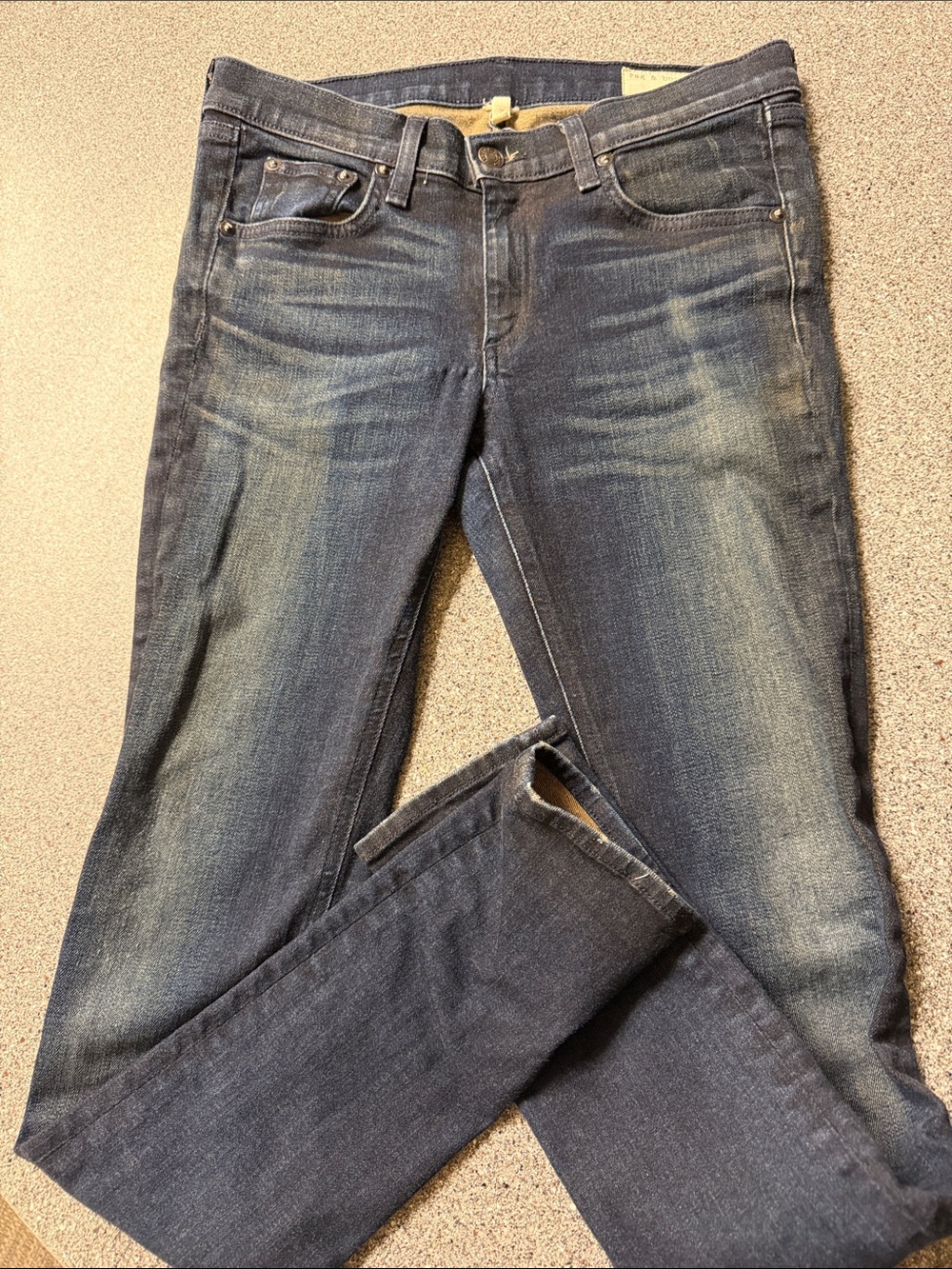 rag & bone Men's Washed Indigo Slim Jeans